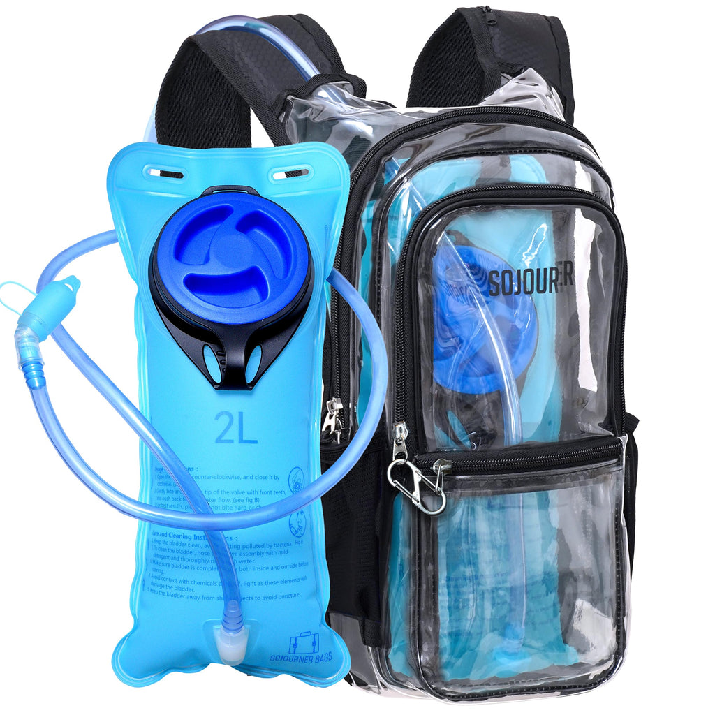Sojourner Clear Stadium Approved Hydration Pack Backpack, 2L