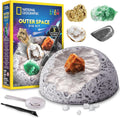 National Geographic Outer Space Gemstone Dig Kit with 5 Real Specimens | 5 Real Rocks and Gemstones, Space-Themed Dig