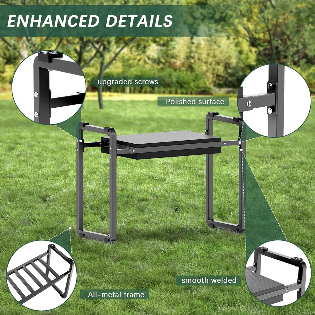 Garden Kneeler and Seat, 10.2" Wider Heavy Duty Thick for Kneeling and Seat