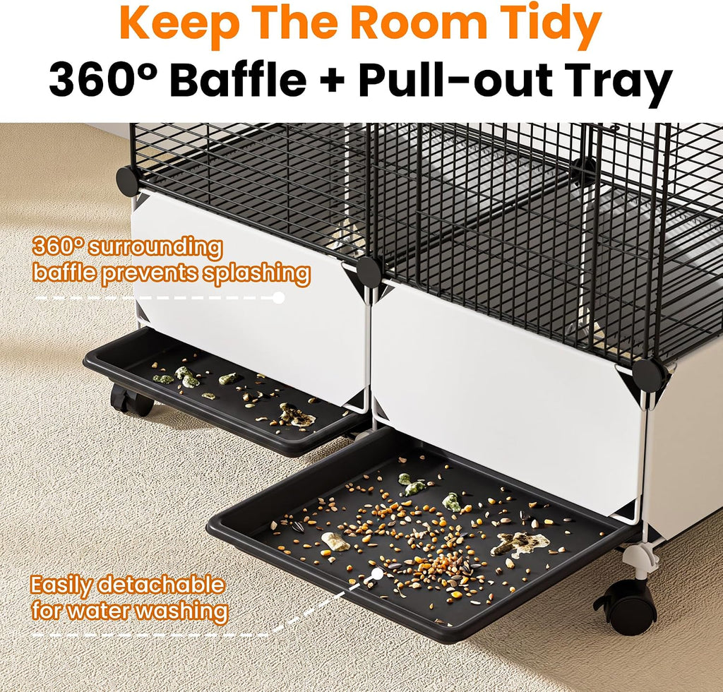 67 in Extra Large Bird Cage, Thickened Encrypted Metal Parakeet Cage