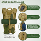 Tactical Molle Hydration Pack Backpack with 3L TPU Water Bladder