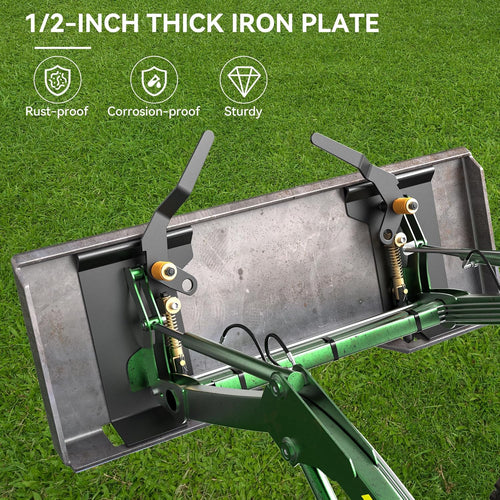 1/2" Skid Steer Mount Plate Attachment for Kubota, Bobcat Tractor | Universal Quick Attach, Heavy Duty 50 Steel, Weld