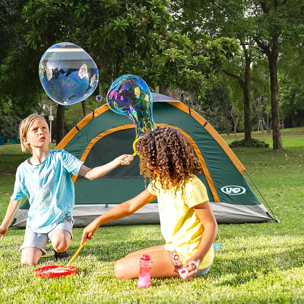 6 Person 4 Season Dome Tent, Easy to Set Up for Camping & Hiking, Lightweight & Portable, Green