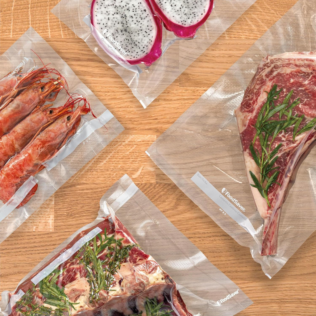 Custom Fit Vacuum Sealer Rolls, Airtight Food Storage and Sous Vide Rolls, BPA-Free, 11 x 16' (Pack of 3)