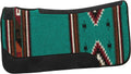 31" x 32" Contoured Single Weave Wool Blend Felt Horse Saddle Pad, Shock Absorbing Western Saddle Pad for Protection