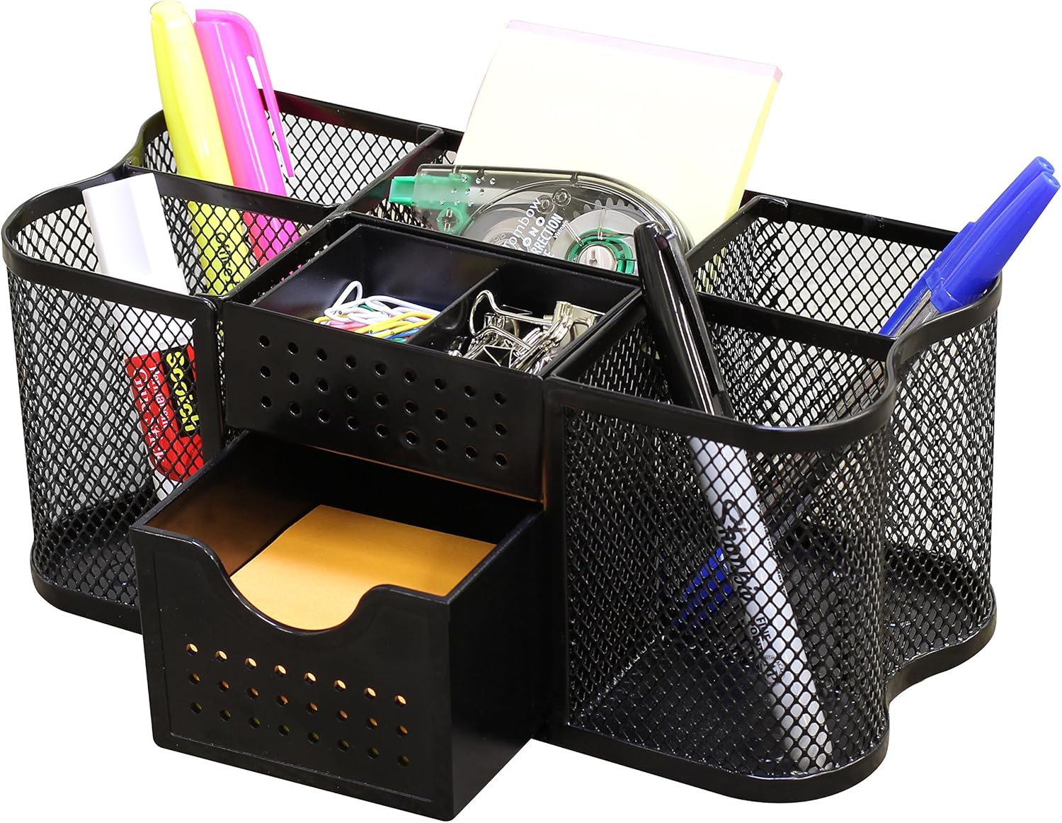 Desk Organizers Pen Holder Office Caddy Storage, Black