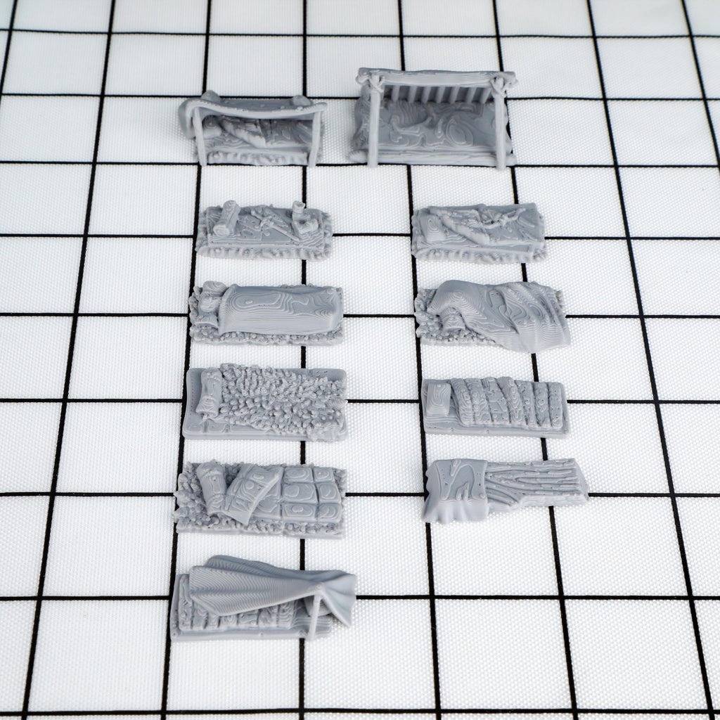RPG Camp Terrain Set, Fantasy Scenery