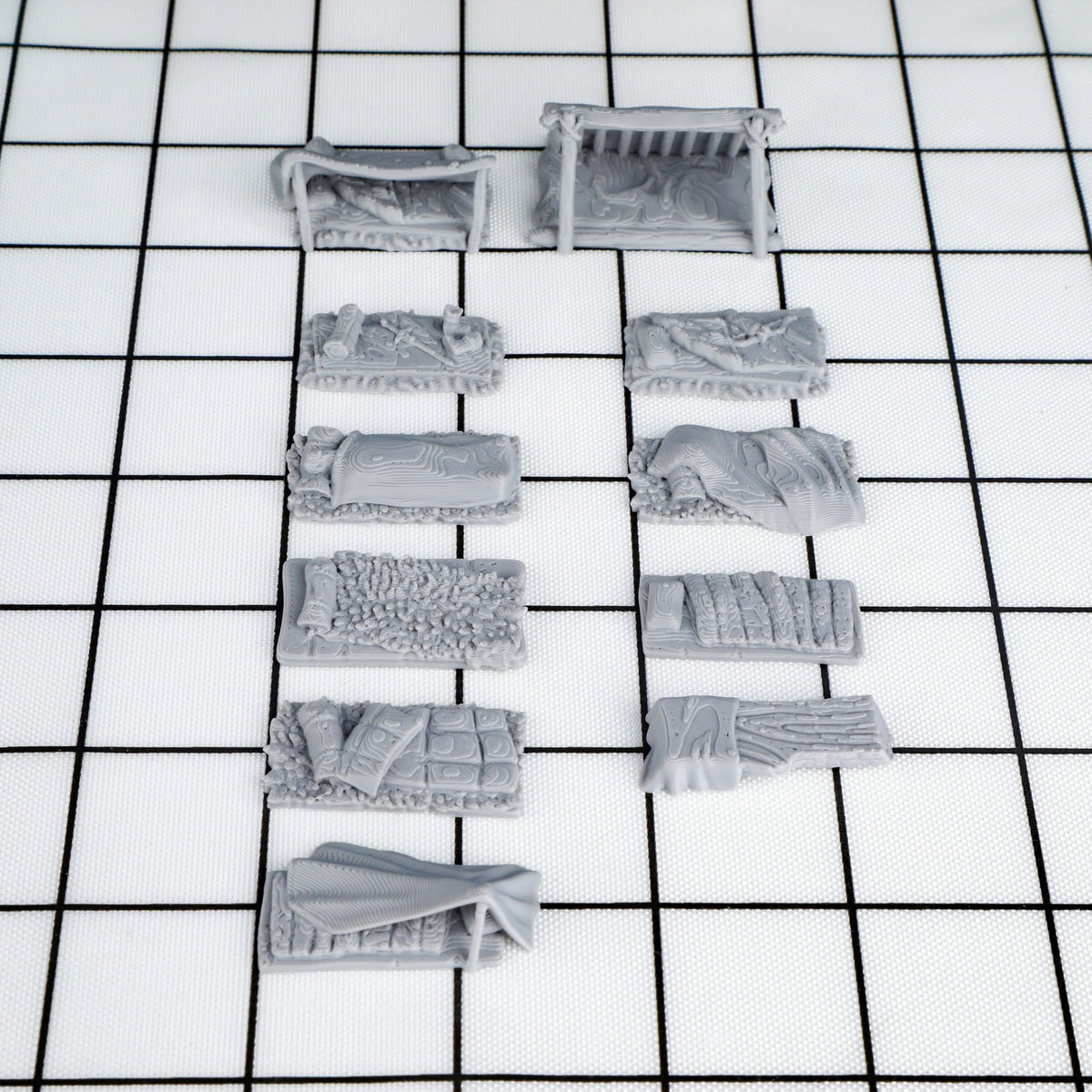 RPG Camp Terrain Set, Fantasy Scenery
