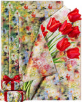 50 Sheets Floral Tissue Paper for Gift Bags,Monet Style Patterned