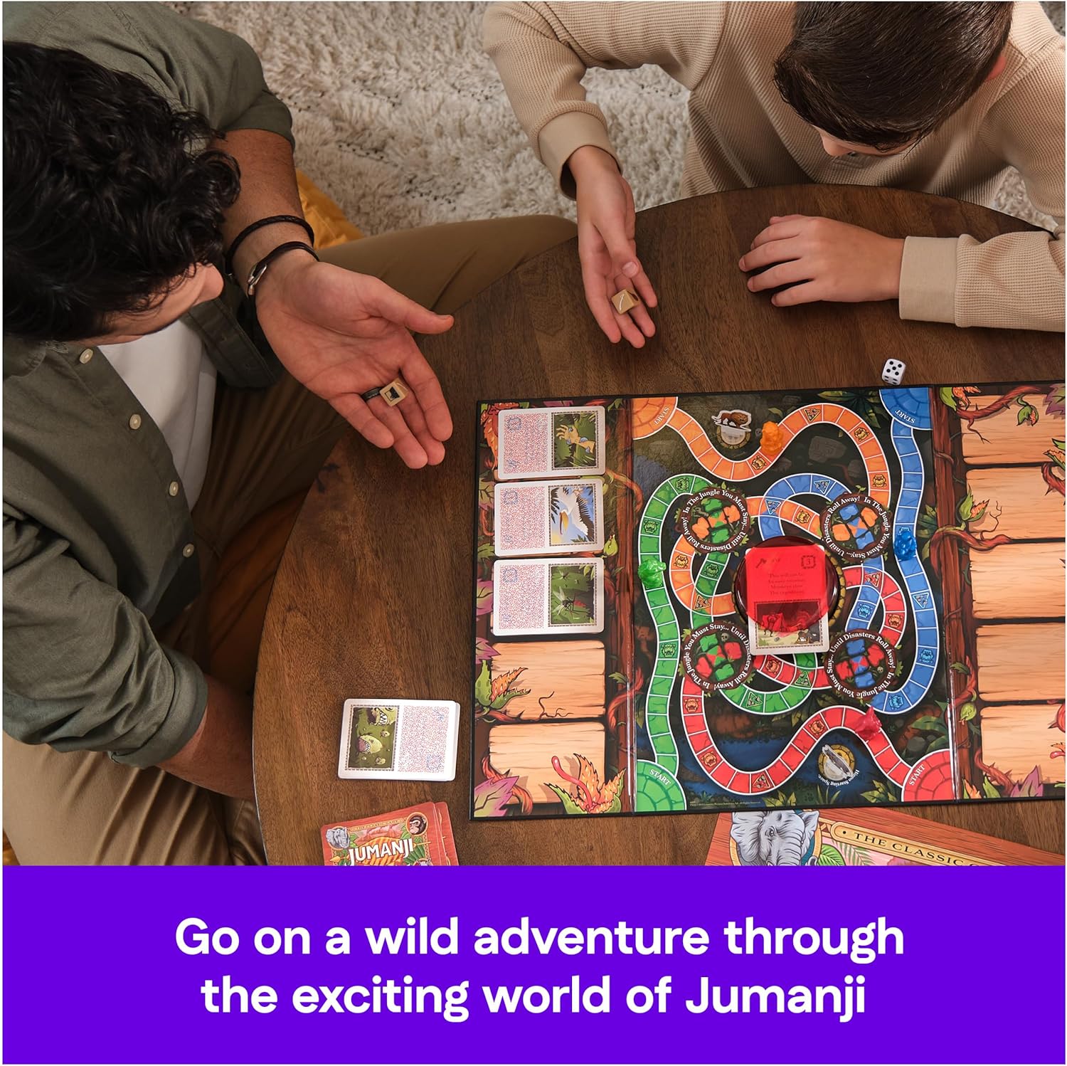 Spin Master Games, Jumanji 30th Anniversary Edition, The Classic Thrilling Adventure Family Board Game Based on the