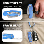 Utility Knife and Mini Box Cutter with Aluminum Handles