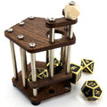 RPG Dice Jail | Metal Bars | Cage for Bad Dice | Prison | Walnut