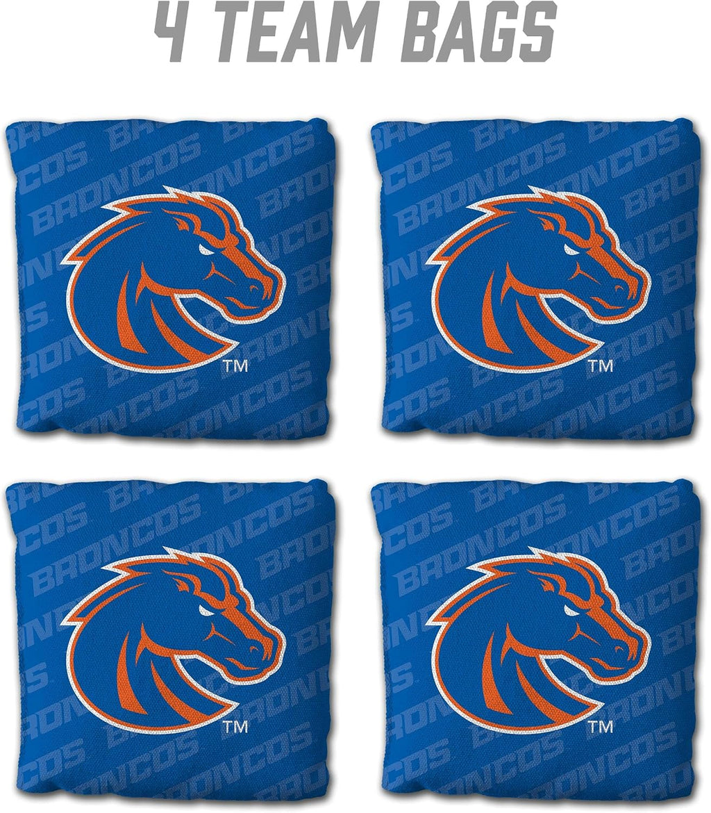 Officially-Licensed NCAA Set of 4 Cornhole Bags - All Weather Regulation 6” x 6” Size - 16oz Weight - Designed in USA