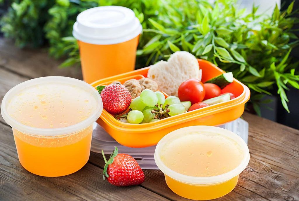 24 Sets 16 oz Deli Containers with Lids,Leakproof&BPA-Free