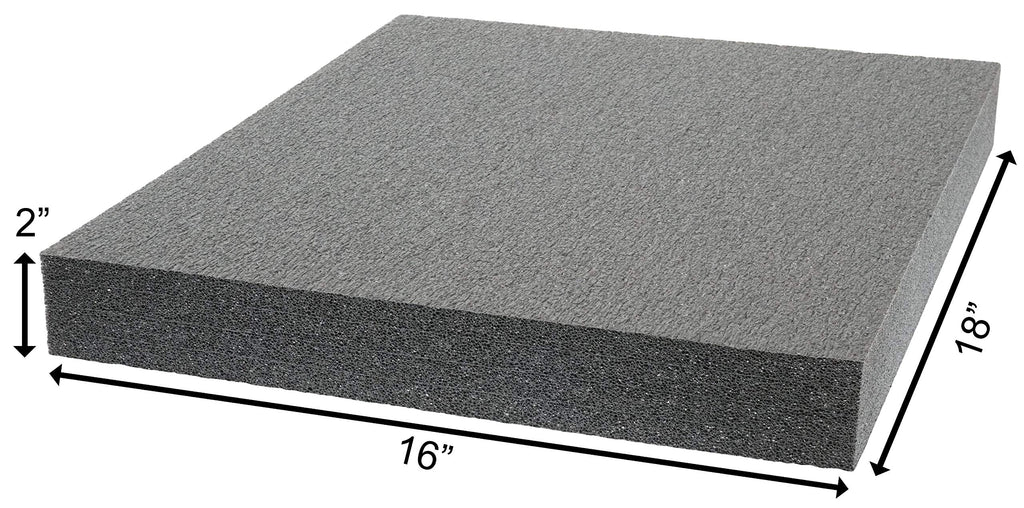 18 x 16 x 2 in Military-Grade Polyethylene Foam