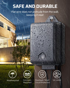 DEWENWILS 60W Low Voltage Landscape Transformer with Photocell Sensor