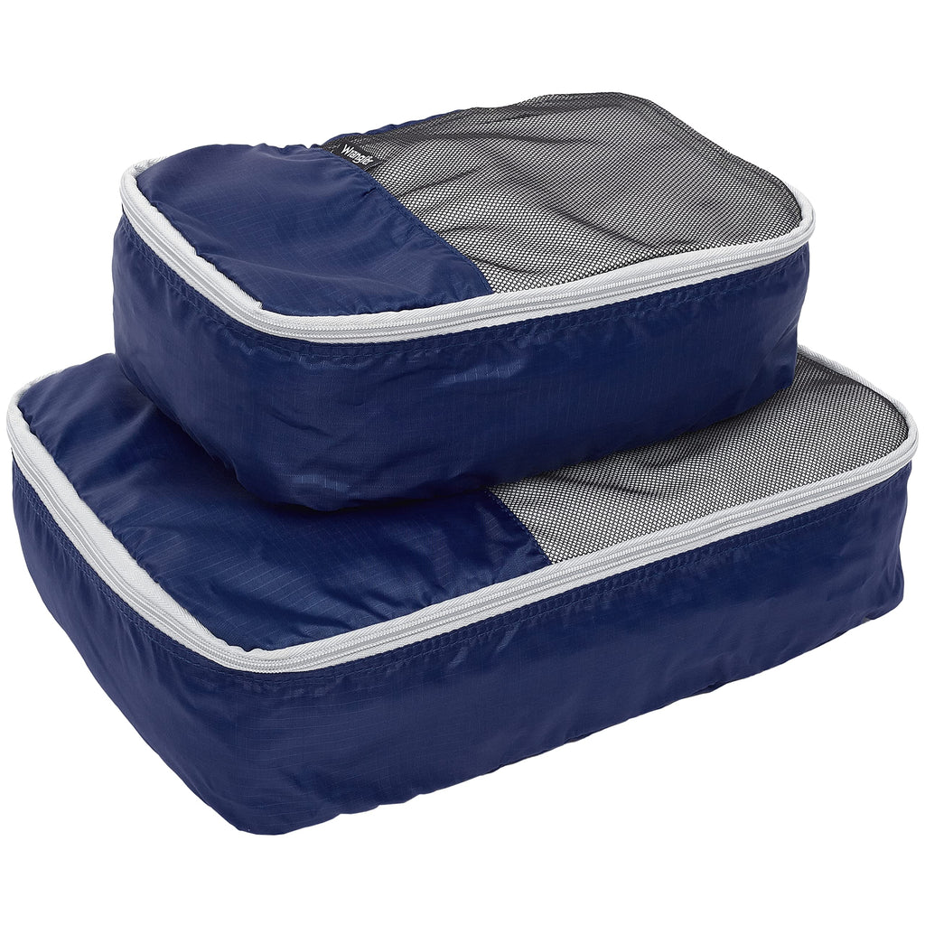 4 Piece Miami Luggage and Packing Cubes Set, Blue