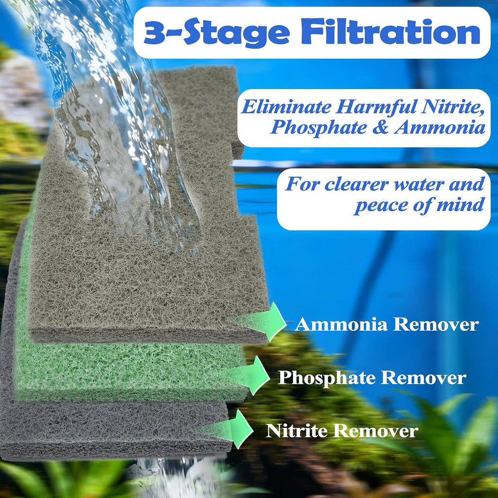 52 Pack Filter Media Kit for Fluval 406/407 Canister Filters
