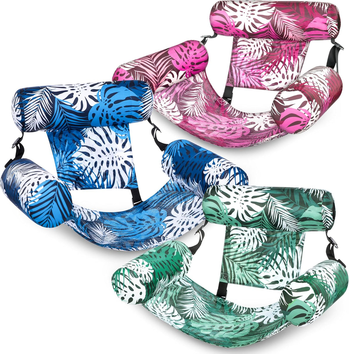 Pool Floats Chairs Adult, 3 Packs Inflatable Lounge Chairs,Blow up Pool Noodles Floats for Adults,Water Floating for