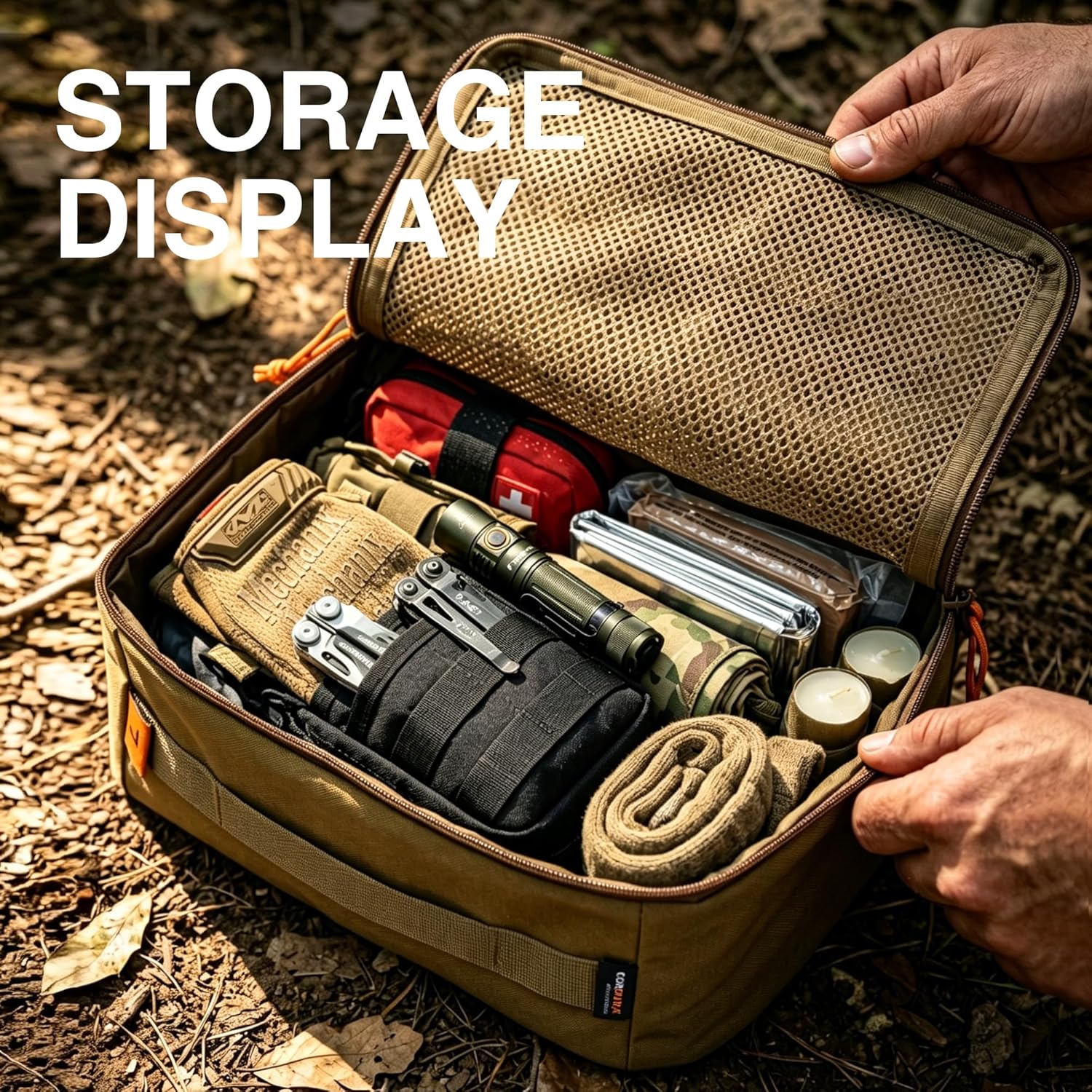 Packing Cubes for Travel, 3 Pack Cordura Tactical Luggage Organizer Bags Set for Outdoor Camping,Backpacking,Hiking