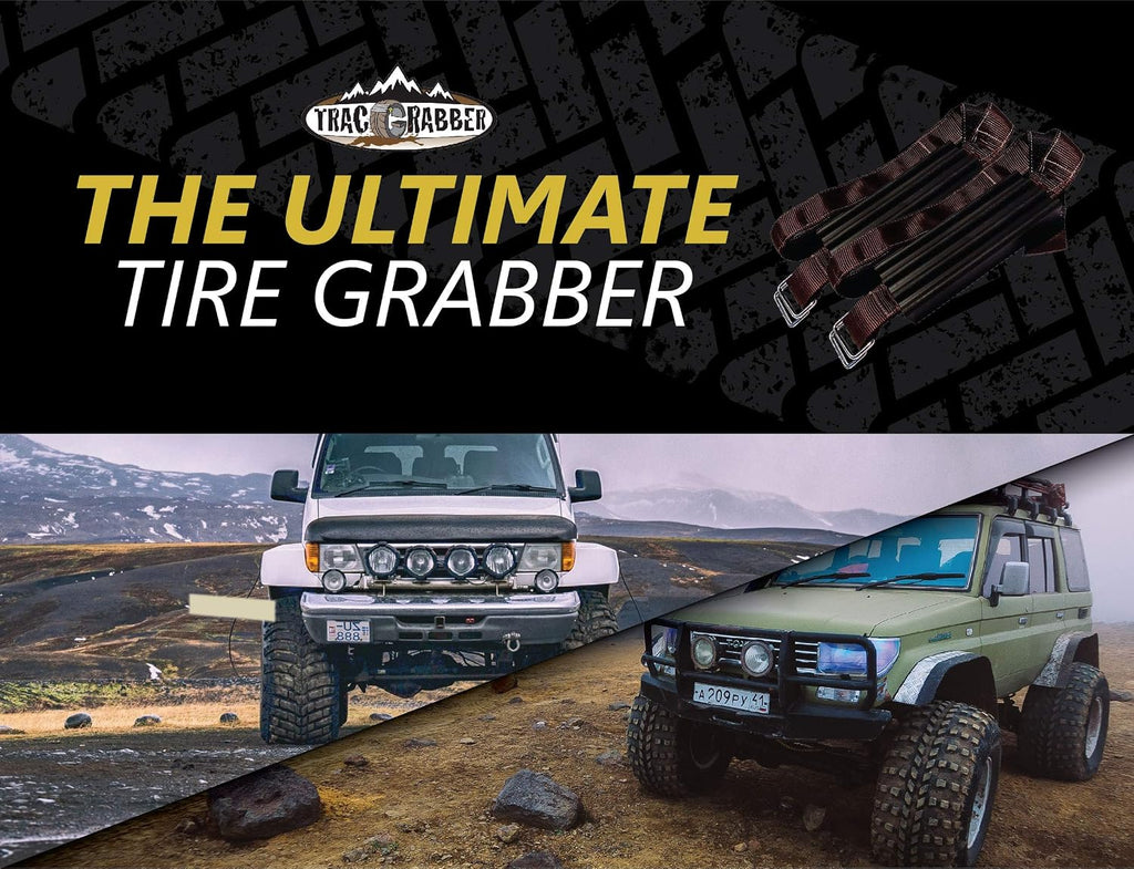 Tire Traction Device for Oversized Tires on Trucks/SUVs, Set of 2 - Made in the USA, Easy to Install, Get Unstuck
