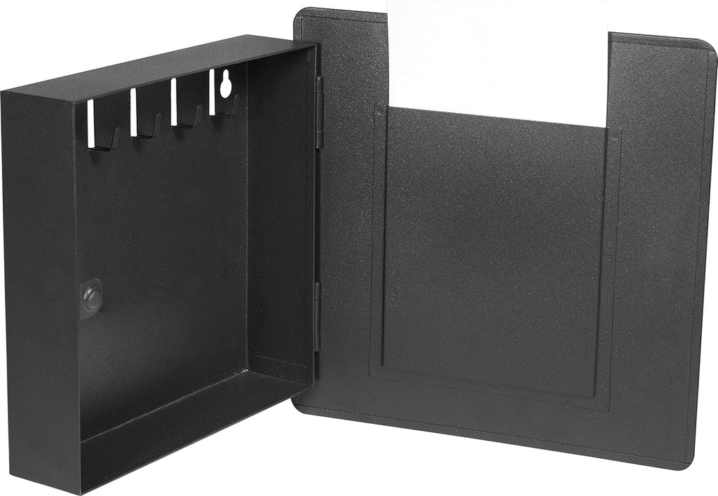 4"X 6" Picture Wall Mount Photo Frame Key Cabinet | Holds up to 5 Keys, Magnetic Lock, Pre-Drilled for Wall Mounting