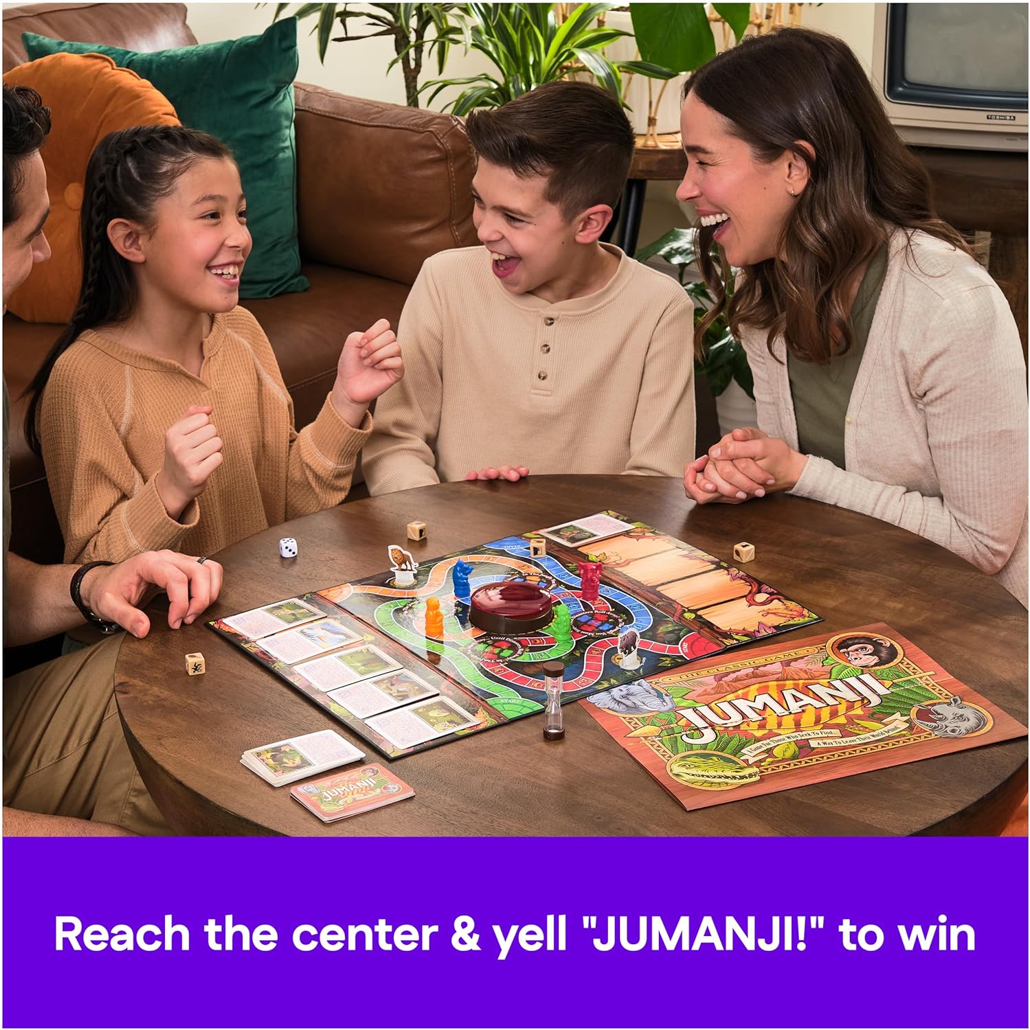 Spin Master Games, Jumanji 30th Anniversary Edition, The Classic Thrilling Adventure Family Board Game Based on the