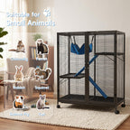 Large Metal Rolling Ferrets Cage, 0.5''Bar Spacing