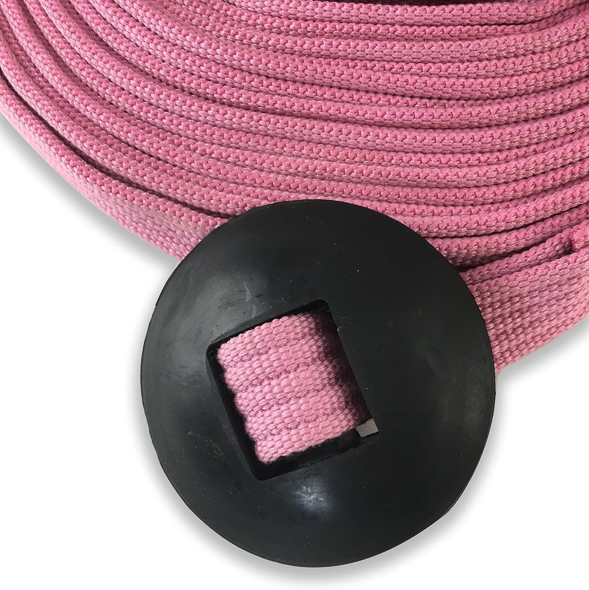 Lunge Line for Horses Cotton Horse Lunge Line with Bolt Snap & Rubber Stop (Pink, 24')