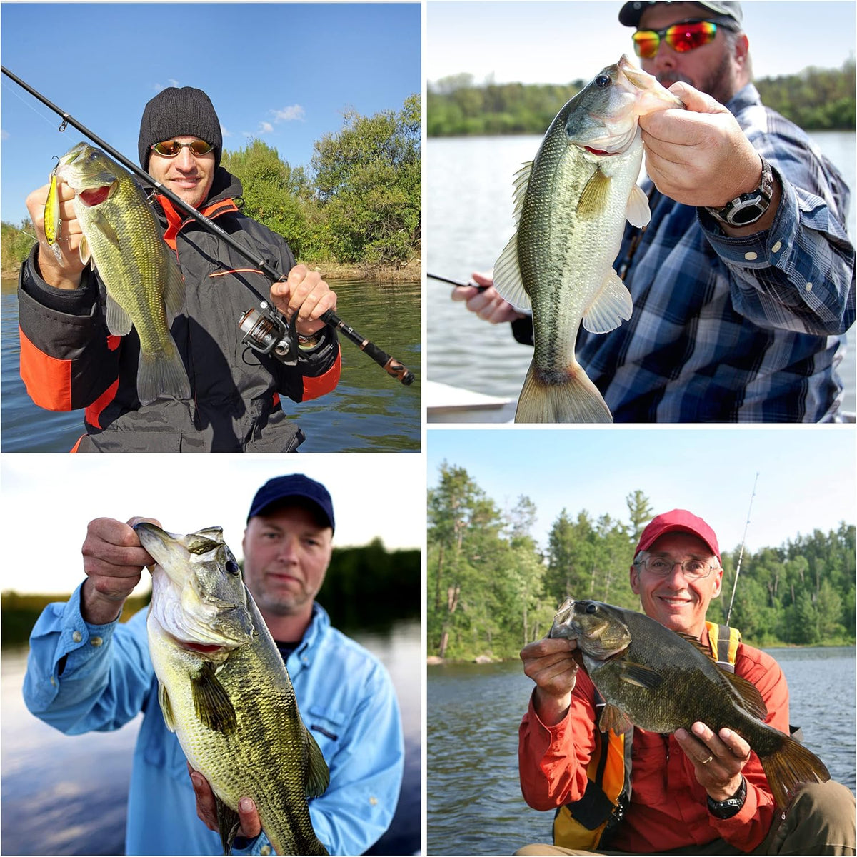 Fishing Rod and Reel Combos - Carbon Fiber Telescopic Fishing Pole - Spinning Reel 12 +1 Shielded Bearings Stainless