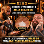 Jelly Beard Oil (4 oz) - Thicker Formula, Texas Made - Hammer Scent