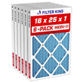 16x25x1 Air Filter MERV 11, AC Furnace Filters (6-Pack)
