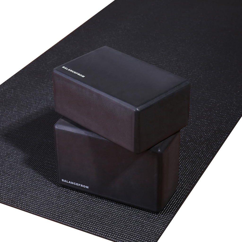 Set of 2 High Density Premium - EVA Yoga Blocks, 9"x6"x4" Each