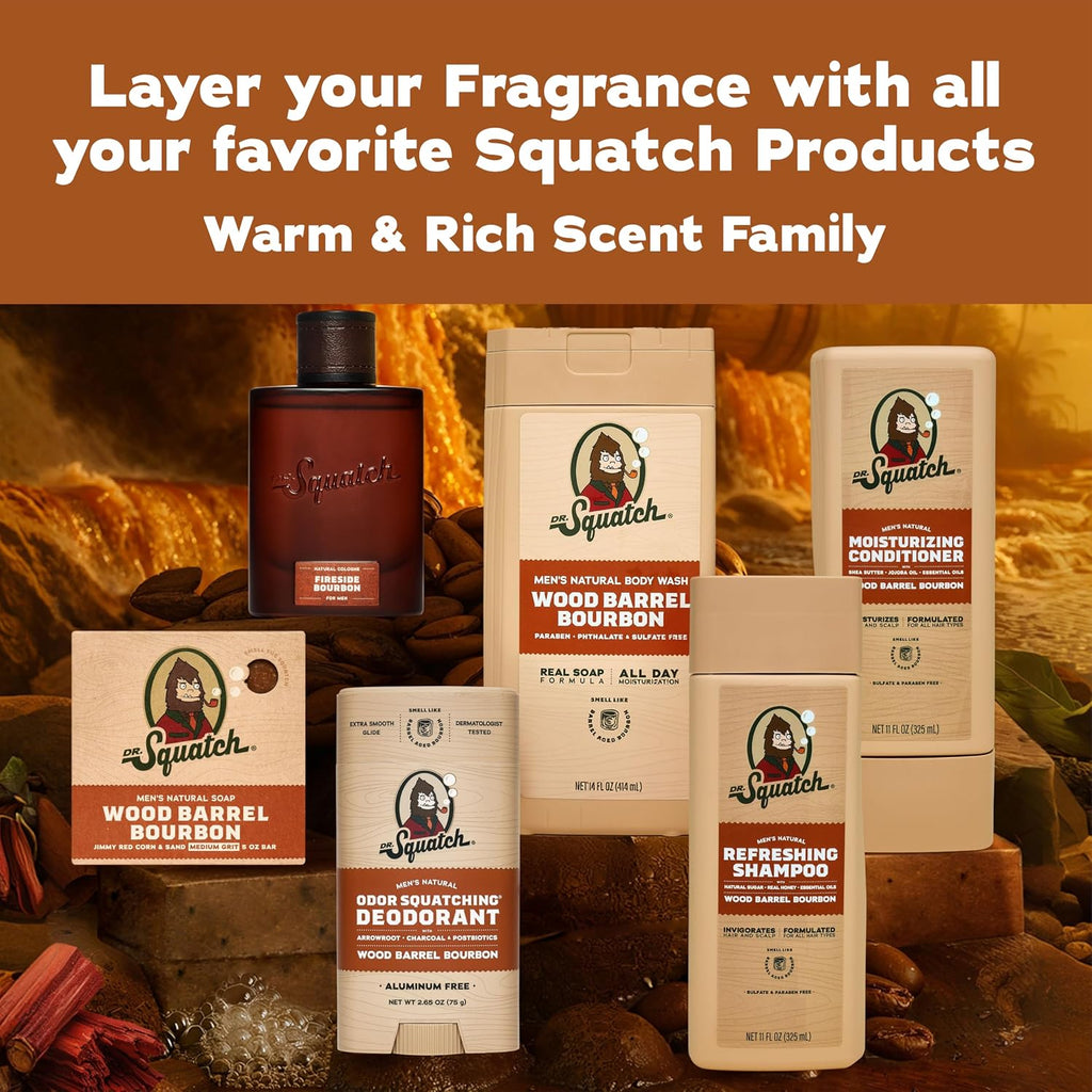 Natural Cologne for Men - Scent-Lock Technology and Sustainably-Sourced Ingredients - Fireside Bourbon Cologne (1.7
