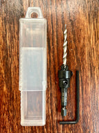 FTG USA #8(11/64") Tapered Wood Countersink Drill Bit w/ 3/8" Collar & Case