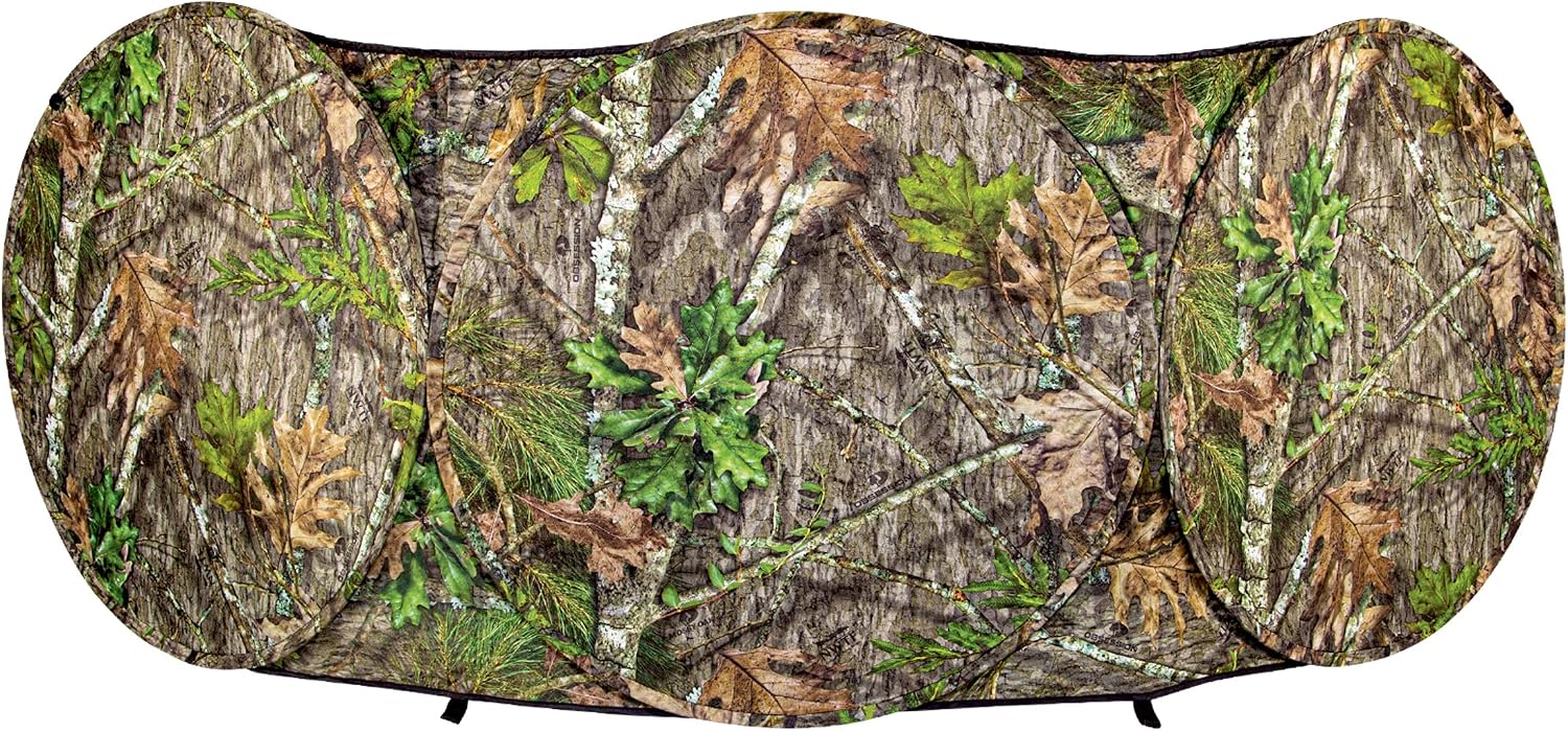 Jakehouse Lightweight Durable 96" x 27" Compact Size 2-Person Capacity Portable Turkey Hunting Ground Blind - Mossy
