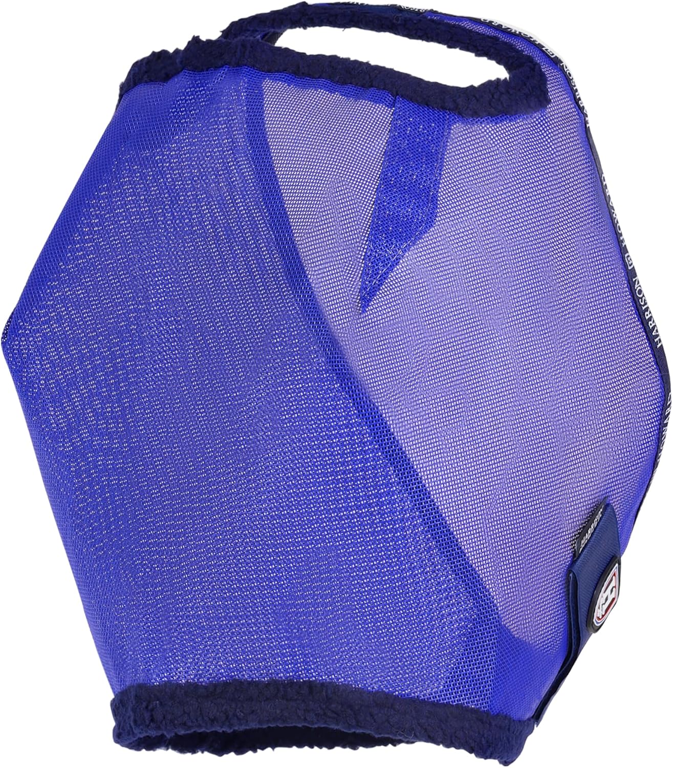 All-Round Mesh Horse Fly Mask UV Protective with Fleece-Padded Edging Deep Navy L