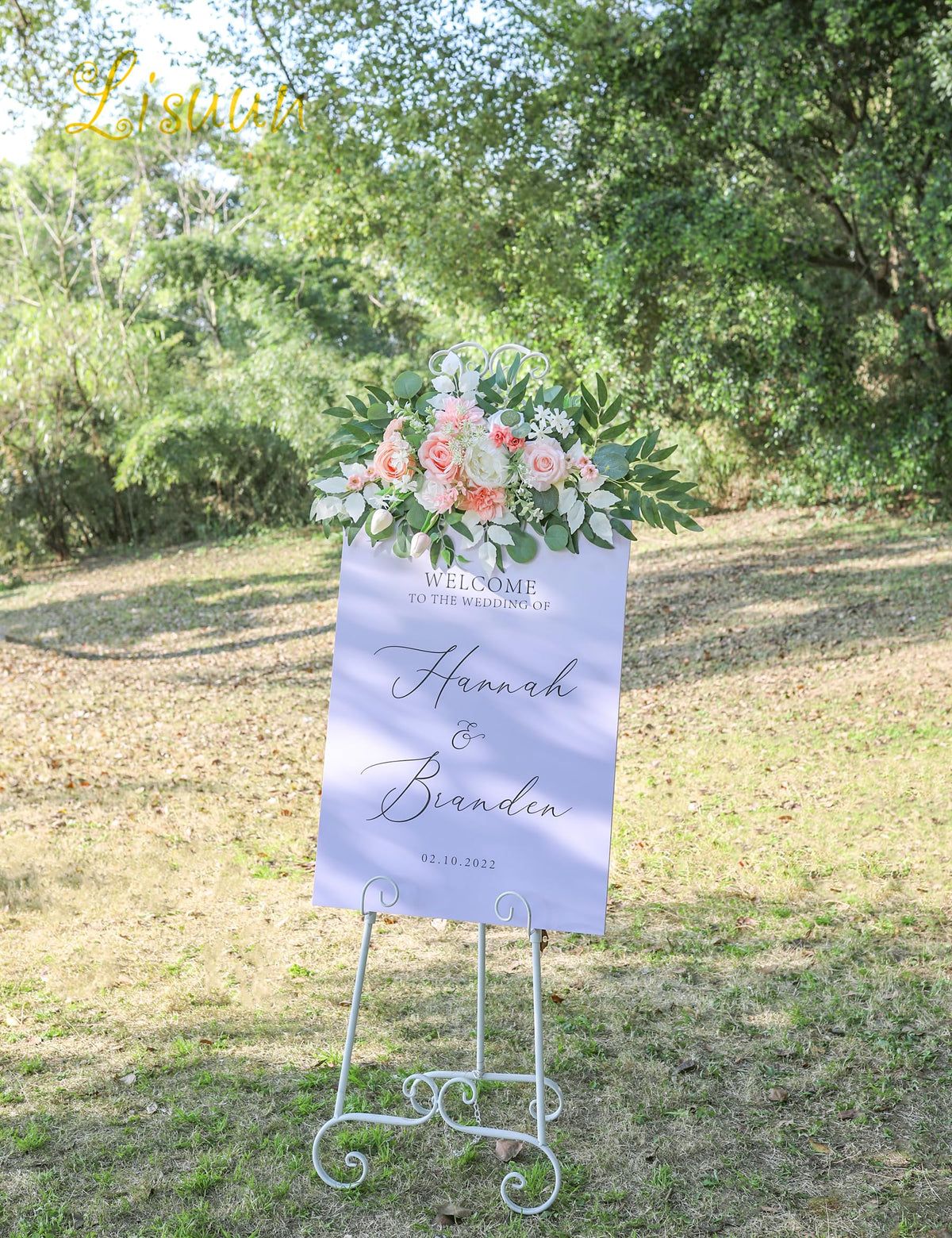 Artificial Wedding Arch Flowers, 2 Large Floral Swags