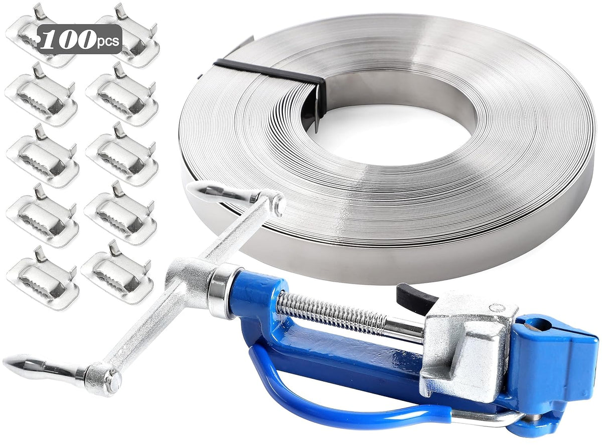 UpJiaFlarish Steel Banding Strapping Kit - Banding Tool, Stapping Tool
