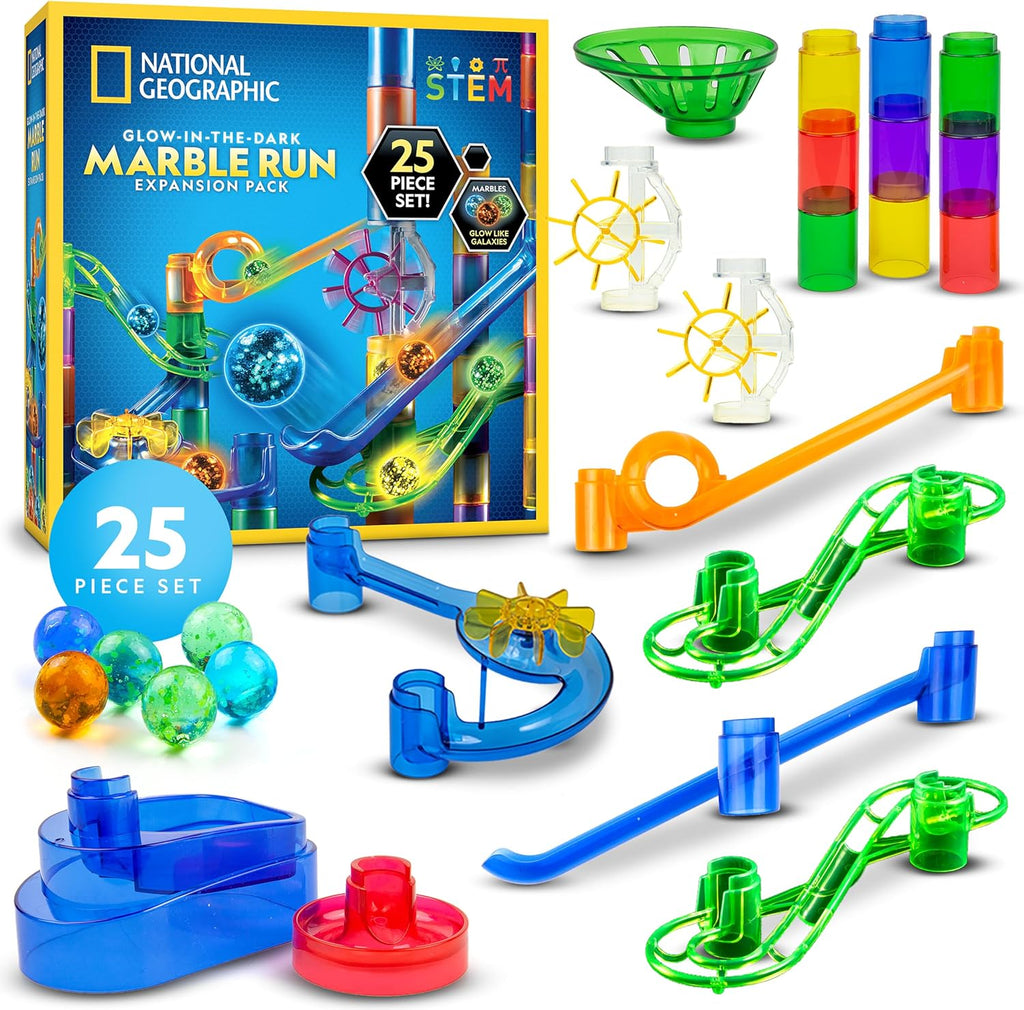 Glow in the Dark Marble Run 25-Piece Expansion Pack