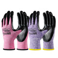 10 Pairs Nitrile Dipped Rubber Coated Safety Work Gloves with Grip