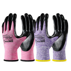 10 Pairs Nitrile Dipped Rubber Coated Safety Work Gloves with Grip