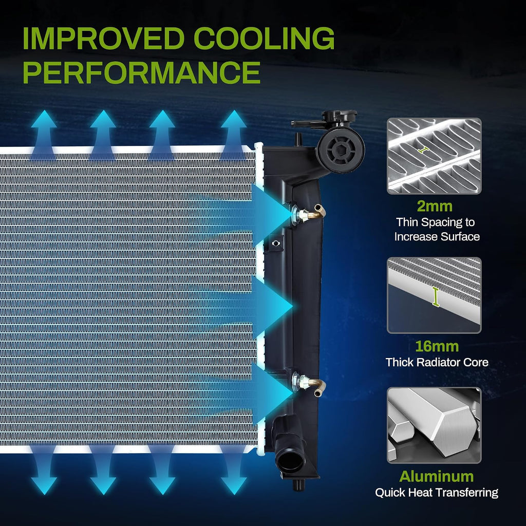 AUTOSAVER88 Radiator Compatible with 2003-2008 Toyota Corolla