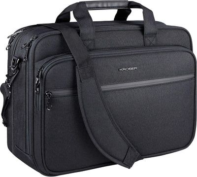 Laptop Bag Premium Laptop Briefcase Fits Up to 17.3 Inch Laptop Expandable Water-Repellent Shoulder Messenger Bag