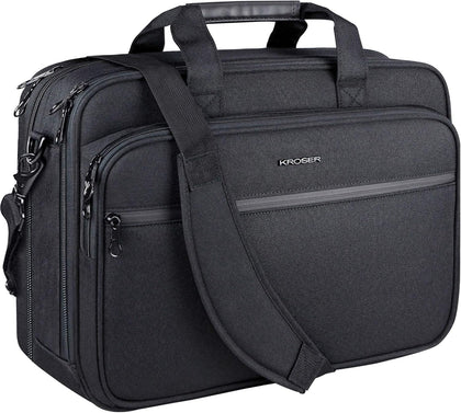 Laptop Bag Premium Laptop Briefcase Fits Up to 17.3 Inch Laptop Expandable Water-Repellent Shoulder Messenger Bag