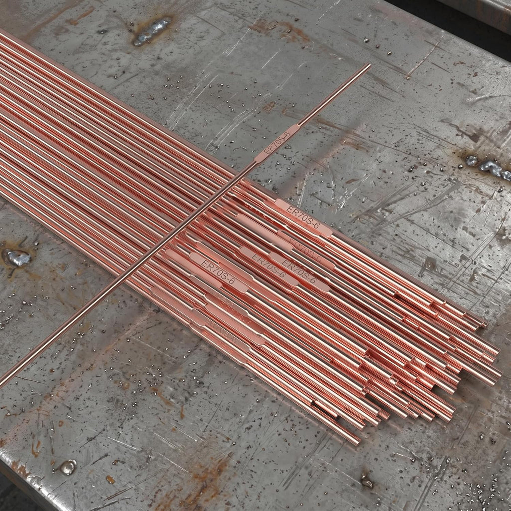 ER70S-6 1/8" x 16" 5LB Mild Steel TIG Welding Wire Filler Rod | Low Splatter Corrosion Resistance, TIG welding