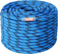 12.7mm Static Climbing Rope, 45.7M(150ft) Outdoor Rock Climbing Rope 30KN Breaking Tension, Fiber Rope for Escape