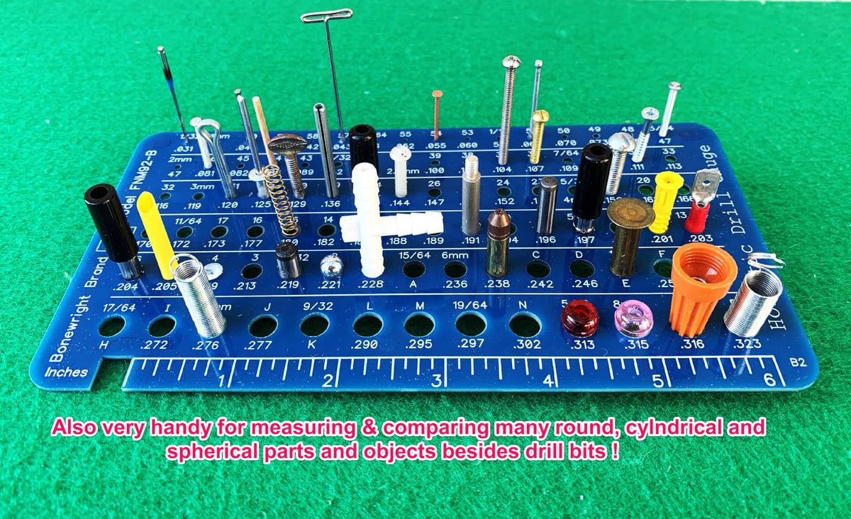 Holistic Drill Bit Gauge - 3 Drill Bit Gauges in One