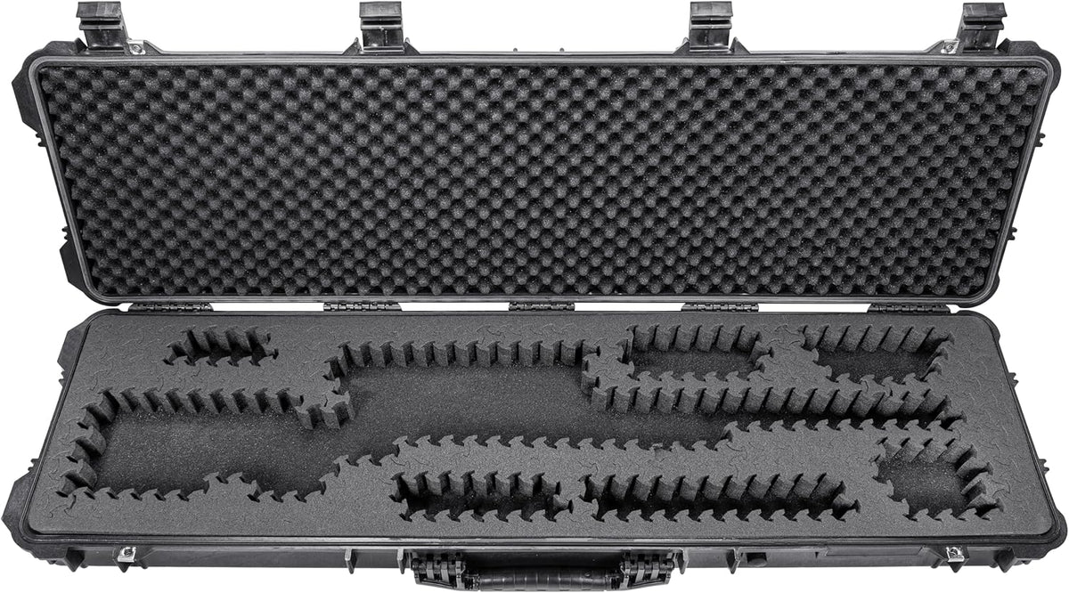 RAGAR 50.5" x 13.5" Reconfigurable & Reusable Protective XP Crosslinked Foam Insert For Hard Rifle Cases (1 Ragar Layer)