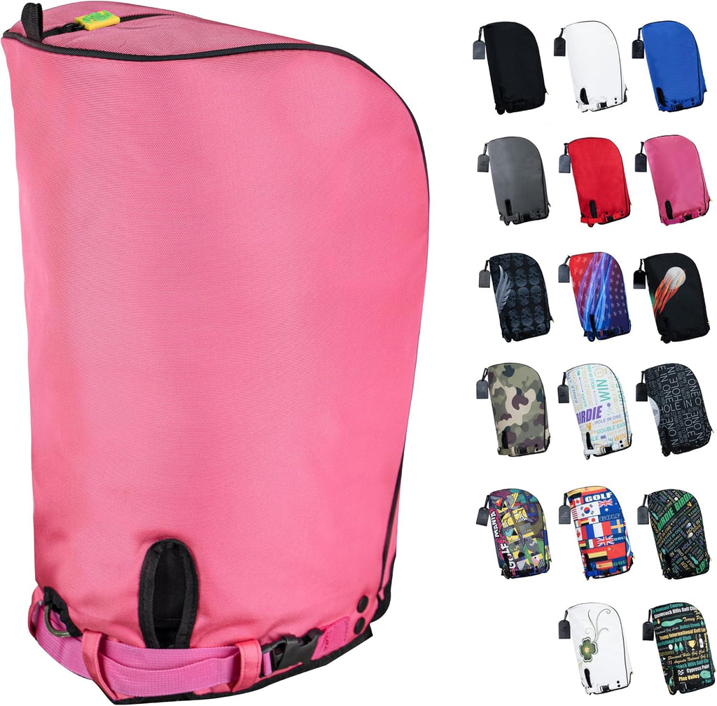 Golf Bag Rain Hood Cover for Standard Size, Waterproof 1260D Oxford Polyester, 12x20 Inches, Thick Padding